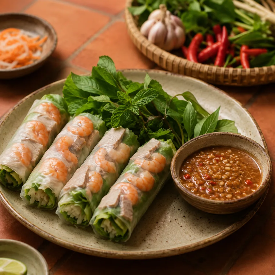 Món ăn dọn ra bàn
